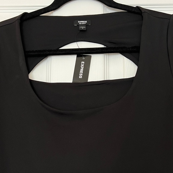 NWT Express Black Long Sleeve Dress - Picture 2 of 3